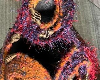 Margaret Sullivan Gourd Vessel Art #2 17 inches high