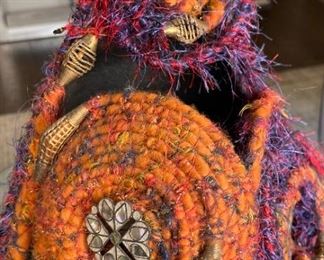 Margaret Sullivan Gourd Vessel Art #2 17 inches high