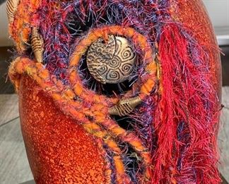 Margaret Sullivan Gourd Vessel Art #2 17 inches high