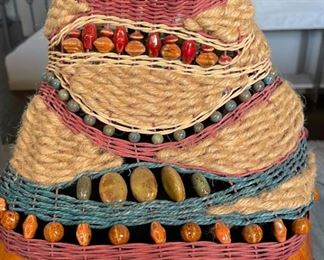 Margaret Sullivan Gourd Vessel Art #3 15 inches high