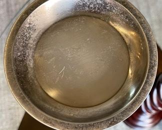 2pc Carved Wood Tiered Candle Stands PAIR Tallest: 16. 5 x 4.75in diameter