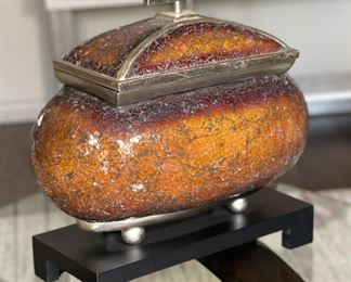 Uttermost Lidded Centerpiece Vase/Jar 17 x 17 x 7in HxWxD