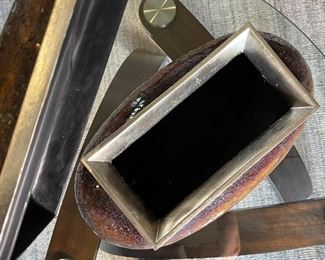 Uttermost Lidded Centerpiece Vase/Jar 17 x 17 x 7in HxWxD