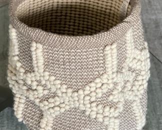 West Elm Weave Basket 13 x 13in diameter