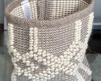 West Elm Weave Basket 13 x 13in diameter