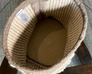 West Elm Weave Basket 13 x 13in diameter