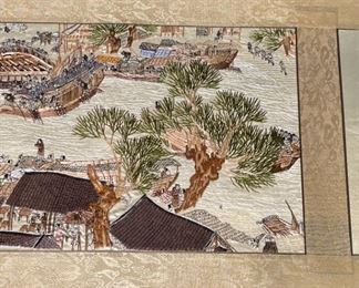 Chinese Silk Tapestry 38.5 x 15in