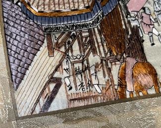 Chinese Silk Tapestry 38.5 x 15in