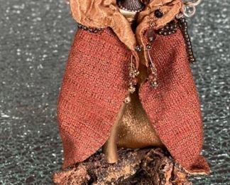 Artist made rustic figurine 9 inches high