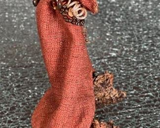 Artist made rustic figurine 9 inches high