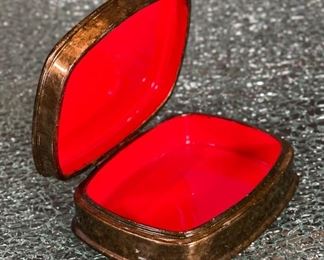 Russian Lacquer Trinket Box.Morning in Pine Forest by Shishkin Bears 1 x 4.5 x 3.5in HxWxD