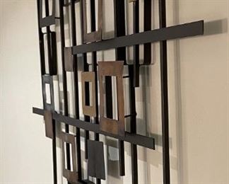 Contemporary Metal Abstract Wall Art 31 x 30.5 x 1.5in HxWxD