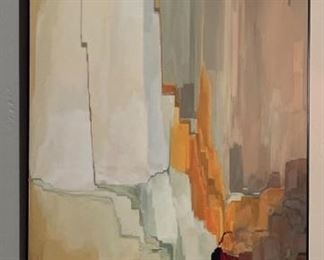 Abstract Art Print on Board Jamie 23.75 x 11.75in HxWxD