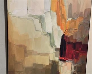 Abstract Art Print on Board Jamie 23.75 x 11.75in HxWxD