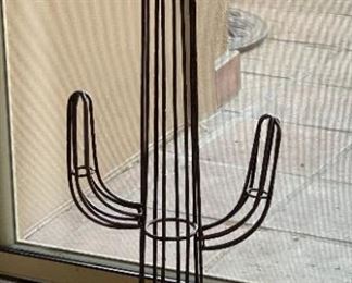 Metal Saguaro Cactus Decor 36 x 13 x 8in HxWxD