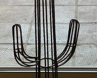 Metal Saguaro Cactus Decor 36 x 13 x 8in HxWxD