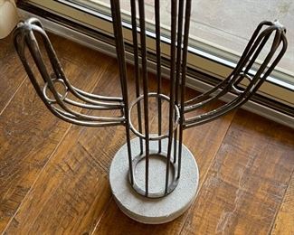 Metal Saguaro Cactus Decor 36 x 13 x 8in HxWxD