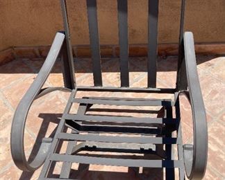 5pc Outdoor Patio Set Sunbrella Outdoor Fire pit & Chairs Table: 25 x 48 diameterChairs: 35.5 x 28 x 33