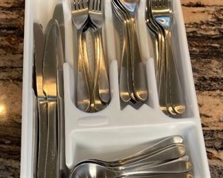 40pc Robert Welch Meridian Stainless Steel Flatware Set 40 Piece