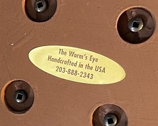 Artist Made Stone Tile Lazy Susan 2in H x 12in diameter