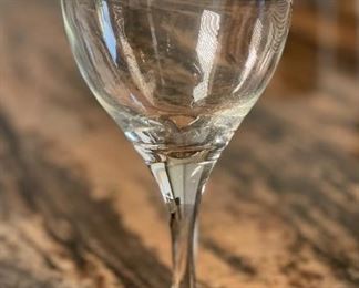 12pc Wine Glasses 7 x 2.5in diameter at opening