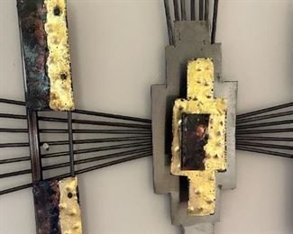 Rustic Metal Art Wall Hanging Made in Mexico 45x33.5in