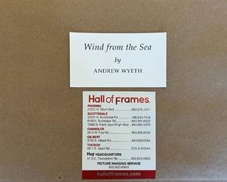 Andrew Wyeth Framed Print Wind from the Sea 22.25 x 30in