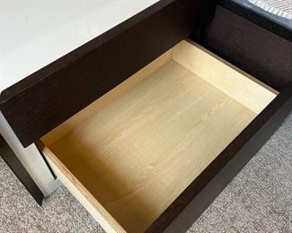 J&M Furniture Porto King LED Platform Bed & Nightstands Bed frame: 82.25 x 80in Headboard 39.5x 132in