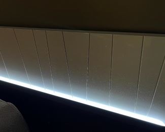 J&M Furniture Porto King LED Platform Bed & Nightstands Bed frame: 82.25 x 80in Headboard 39.5x 132in