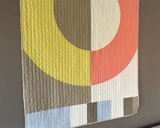 Contemporary BPerrino Wall Quilt Art Blanket 73.75x42in