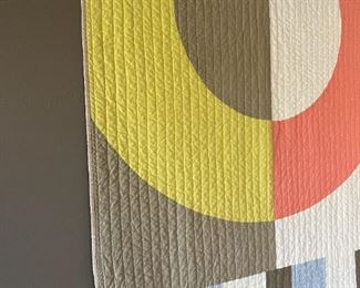 Contemporary BPerrino Wall Quilt Art Blanket 73.75x42in