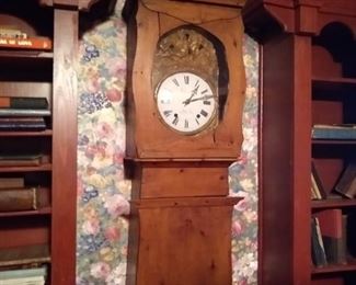 French country Banjo Grandfather Clock