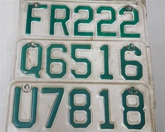 Motorcycle License Plates