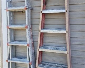 Heavy duty ladders.