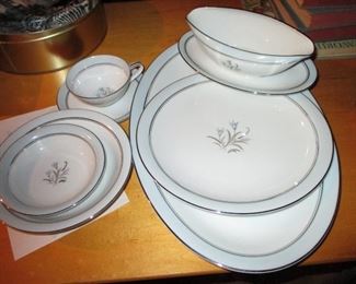 Beautiful Bluebell China set with place settings and variety of serving dishes