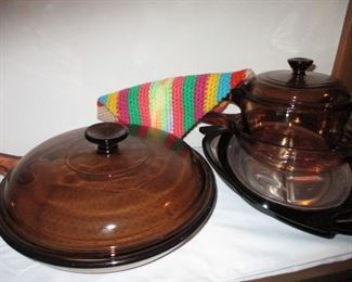 vintage corningware Visions. Appears to be never used..so pretty