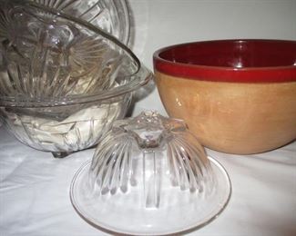 nesting bowls and ceramic bowl