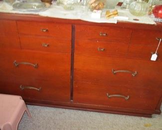 vintage dresser with mirror..also bedside stand