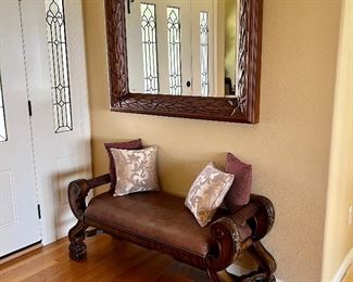 Tuscan Style Bench , great decor piece ! 