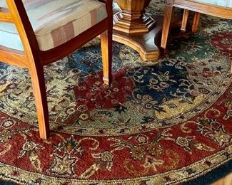 Multi-Burgandy ‘Heritage’ Wool/India. From San Francisco. 7.6 x 9.6