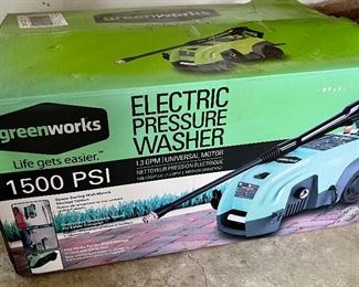 Green Works Electric Pressure Washer 1500 psi 