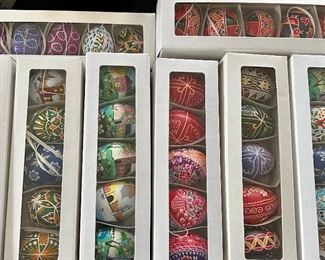 Hand Painted Prague Egg Ornaments