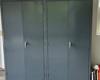 (2) large Garage Storage Units Metal sold separate