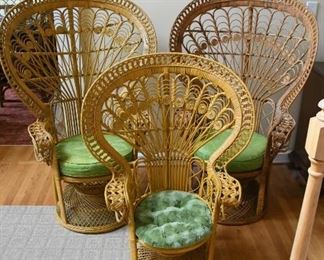 Emmanuelle Wicker Chairs 