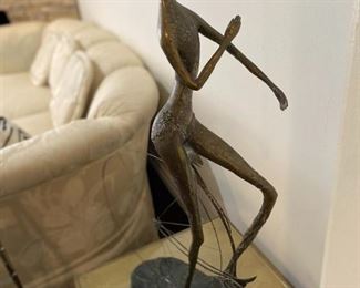 Malcolm Moran "Girl on a Bicycle" steel sculpture on exhibit in President Ford's 1976 White House