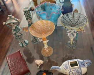 RARE Charles Paul Savoie (2 glasses/tazas) studio pieces 