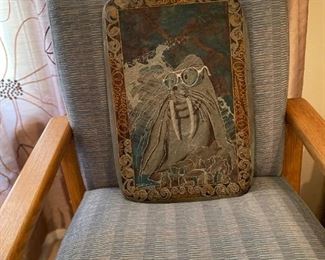 Hand painted on Slate Tile 