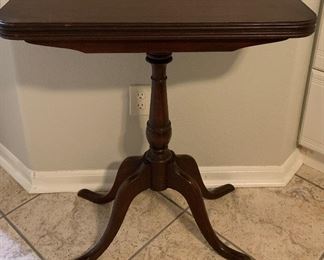 Vintage Flip-top Swivel Table