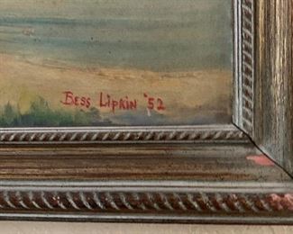 Orig Art Bess Lipkin 1952