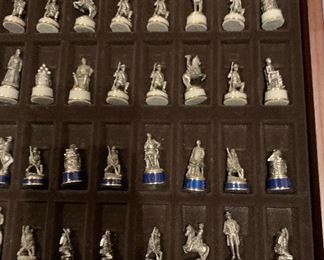 Franklin Mint Civil War Chess Set